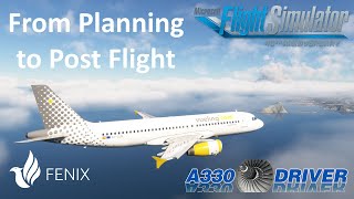 Fenix A320 A COMPLETE flight from PLANNING to POST FLIGHT  Real Airline Pilot [upl. by Yllatan]