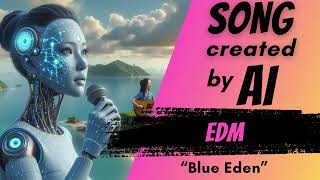 MUSIC created by AI  EDM  Song Blue Eden [upl. by Siro]