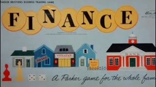 Ep 152 Finance Board Game Review Parker Brothers 1958  How To Play [upl. by Ecila]