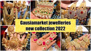 Latest Gausia market jewellery collection 2022 Reasonable Shitahar and kundon jewellery collection [upl. by Htrow865]