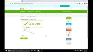 IXL M2 Triangles and Bisectors Geometry [upl. by Haveman]