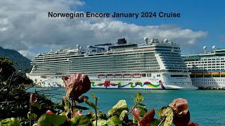 Norwegian Encore Caribbean Cruise January 2024 [upl. by Jaymie]