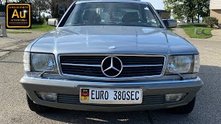 MercedesBenz 380SEC W126 C126 EURO CLEAR MARKER LIGHTS INSTALLED [upl. by Zsamot]