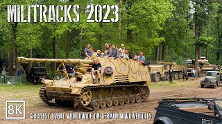 Militracks Overloon The Greatest Event Wolrdwide on German WWII Vehicles 2023 8K [upl. by Aketahs]