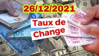 Prix deuro en algerie marché noir aujourdh 26 décembre 2021 Taux de change Cours dollars devise [upl. by Raffin]