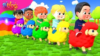 Baa Baa Black Sheep  Colorful Sheep Song  BluLoo Nursery Rhymes amp Kids Songs [upl. by Eiramlatsyrk]