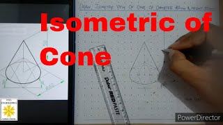 Isometric View of Cone  Isometric Projections  Engineering Drawing  101 [upl. by Buell]