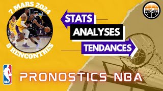 PRONOSTICS NBA MES 8 ANALYSES 070324 [upl. by Nwahsd]