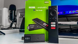 Mecool KD1 TV Stick  Android TV OS  4K UHD 60fps  UNDER 50 [upl. by Anirahs]