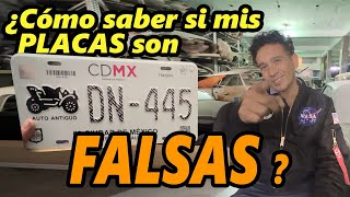 🔴Placas Falsas ¿Cómo diferenciarlas de unas originales [upl. by Smalley630]