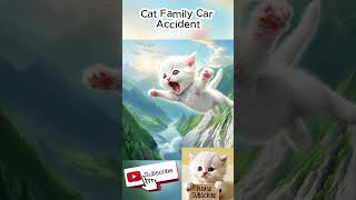 Cat Family Car Accident cat ai pet cute catai kittenShortscutecat cartoon shorts [upl. by Yelrebmik]