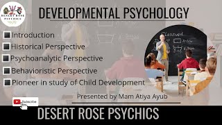 Historical Perspective of Developmental Psychology  Psychoanalytic amp Behavioristic perspective  3 [upl. by Zelde175]