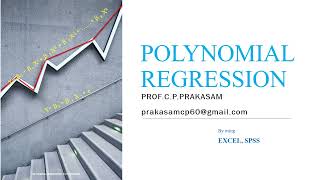 POLYNOMIAL REGRESSION By CPPRAKASAM [upl. by Linet]