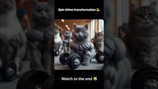 Funny cat transformation 💪😹 [upl. by Nytsyrk654]