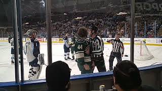 Milwaukee Admirals vs Iowa Wild fight and ejection  December 20 2023 [upl. by Reuven550]