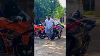 KTM vs r15🔥ktm yamaha r15 r15v3 r15v4 reels status trending shorts video ytshorts bike [upl. by Inesita]