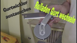 Gurtwickler austauschen einbauen  Rolladen Gurt wechseln [upl. by Aicenad]