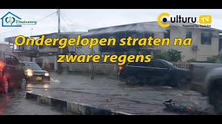 Alle wegen in de buurt van Ministerie van Openbare werken lopen onder na zware regen [upl. by Adirahs341]