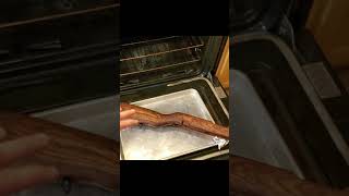 EASILY Remove COSMOLINE From MILSURP Rifle STOCK  Cleaning up SKS stock with OVEN HEATING Short [upl. by Edi]