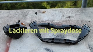 LACKIEREN  SPRAYDOSE KUNSTOFF TUTORIAL DIY [upl. by Georgeanne]