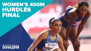 Womens 400m Hurdles Final  World Record  World Athletics Championships Doha 2019 [upl. by Elleoj888]