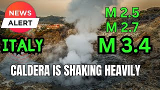 Massive Earthquake Swarm underway at Campi Flegrei Supervolcano Italy Earthquakes Volcanoes [upl. by Towny605]