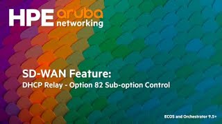 SDWAN Feature DHCP Relay Option 82 Sub option Control [upl. by Asinet]