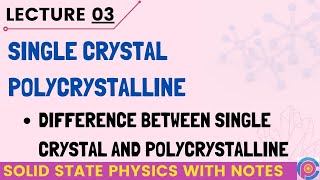 Single crystal  Poly crystalline  difference between single crystal and poly crystalline [upl. by Atazroglam855]