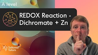 REDOX Reaction  Dichromate  Zn  A Level Chemistry  OCR [upl. by Yllah]