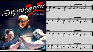 Aalavandhan Main Theme  Piano Sheet Music  pianixan [upl. by Steinman]