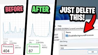 How To Lower Processes in Windows 11 INCREASE PERFORMANCE amp Lower Input Lag [upl. by Nnylirej234]