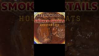 PECAN WOOD SMOKED OXTAILS houstoneats oxtails smokedmeat [upl. by Yadrahs342]