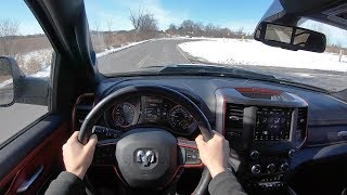 2019 RAM 1500 Rebel 57L V8 4WD Crew Cab  POV Test Drive Binaural Audio [upl. by Nathalie]