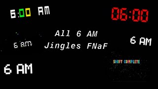 All FNAF 6AM Jingles FNAF 1  UCN Ultimate Custom Night [upl. by Eldnek369]