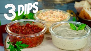 3 türkische Dips  Meze mit Gemüse  Gemüsedips  passende Grillbeilagen [upl. by Julio]