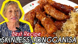 Best Skinless Longganisa Recipe Pangnegosyo  Homemade Garlic Longganisa  Skinless Longganisa [upl. by Ylrehc]