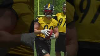 Watt OneHand ðŸˆâœ‹ steelers nfl [upl. by Griffy832]