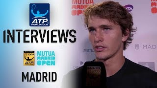 Zverev Pleased With SF Performance In Madrid 2018 [upl. by Marijo]