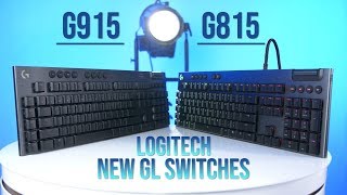 Hear the click of Logitechs new GL switches in the G815 and G915 keyboards [upl. by Roselia]