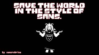 Undertale  SAVE the World in the style of sans [upl. by Chick]