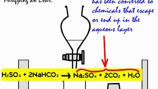 Chemistry Practical Techniques Solvent Extraction eg to purify an ester or alkyl halide [upl. by Esyak470]