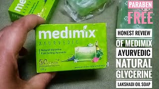 My honest review of Medimix Ayurvedic Natural Glycerine Lakshadi Oil Soap [upl. by Kamin]