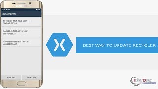 Xamarin Android Tutorial  Best way to update Recycler View [upl. by Benita]