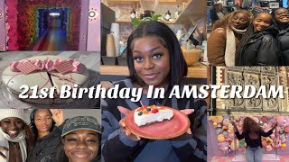 VLOG My 21st BIRTHDAY in Amsterdam Birthday Vlog PART 2  Canal Cruise Brunch Wondr museum [upl. by Aned]