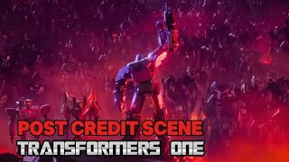 Post Credit Scene Megatron and Decepticons  Transformers One with Indonesian Subtitle [upl. by Job]