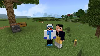 JOGANDO MINECRAFT BEDROCK SOBREVIVÊNCIA mcpe minecraftjava minecraftbedrock [upl. by Olimac]