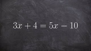 Solving an equation with variables on both side and one solution [upl. by Hsirk]