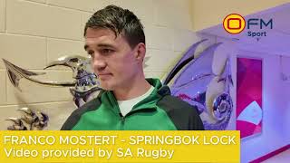 Franco Mostert  Springboks vs Wales postmatch [upl. by Kera621]