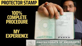 How I got Emigrants Protection Protector Stamp on my work visa  Complete Procedure [upl. by Eimrej303]