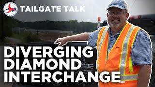 What is a Diverging Diamond Interchange  Tailgate Talk EP 3 [upl. by Nelhsa]